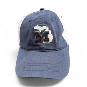 Zephyr Michigan Wolverines Trucker Hat Cap Adjustable Snapback Blue NCAA